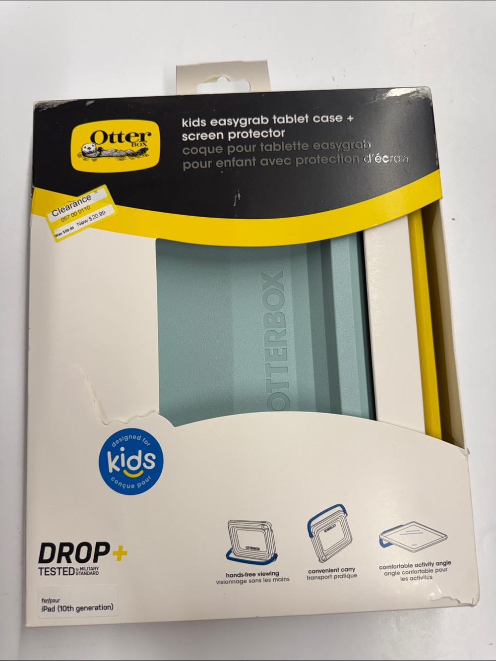 NEW OtterBox Kids EasyGrab Tablet iPad 10th Generation